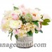 Willa Arlo Interiors Mixed Peony and Hydrangea Centerpiece in French Label Pot WRLO1005